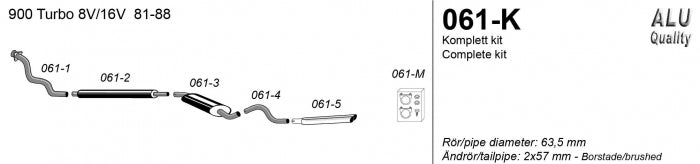 Catback system 2*57