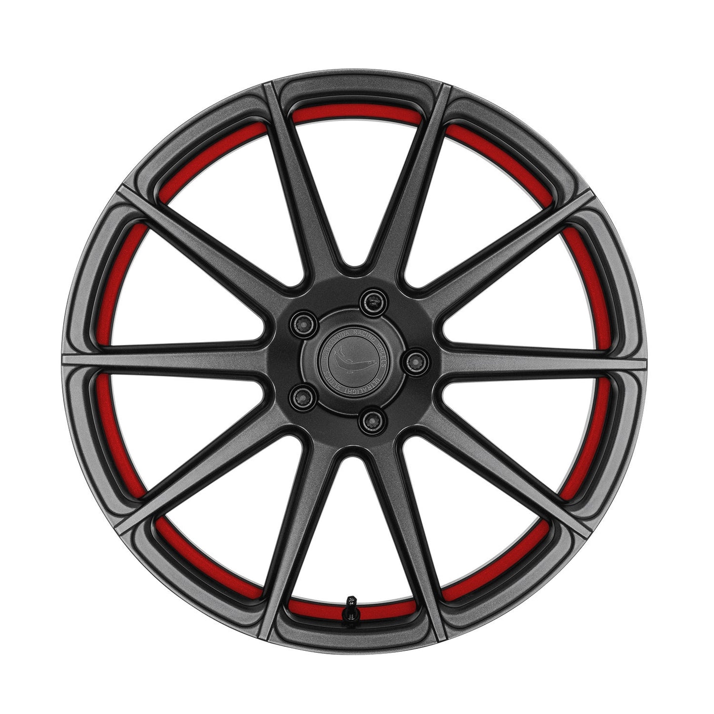 BARRACUDA PROJECT 2.0 Mat gunmetal/ undercut Farve Trim Rød