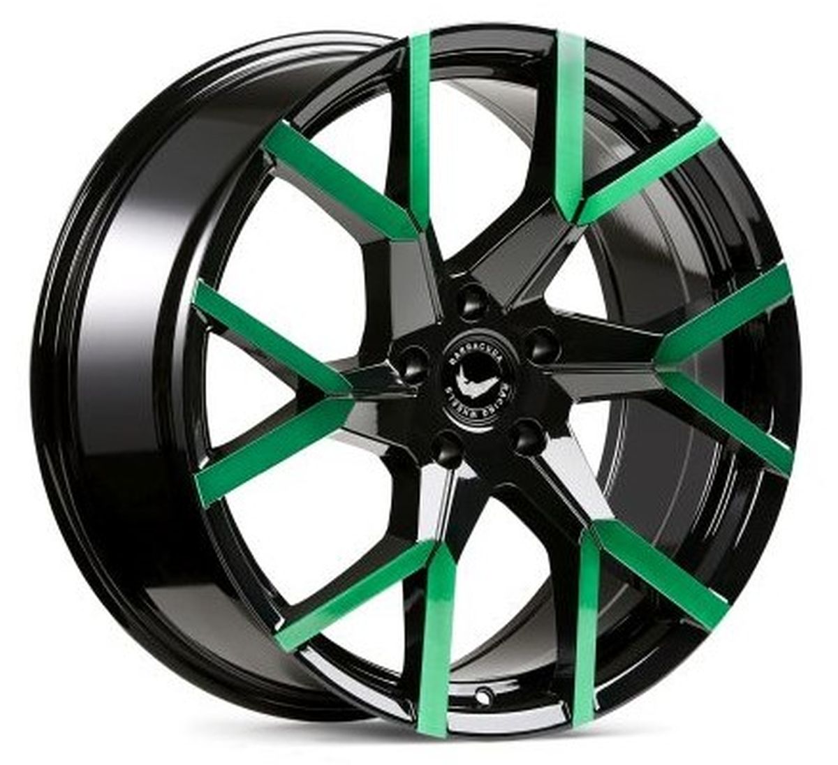 BARRACUDA TZUNAMEE EVO Sort glossy flash Grøn