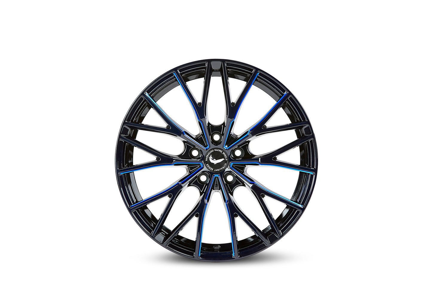 BARRACUDA PROJECT 3.0 Sort glossy Flash blå