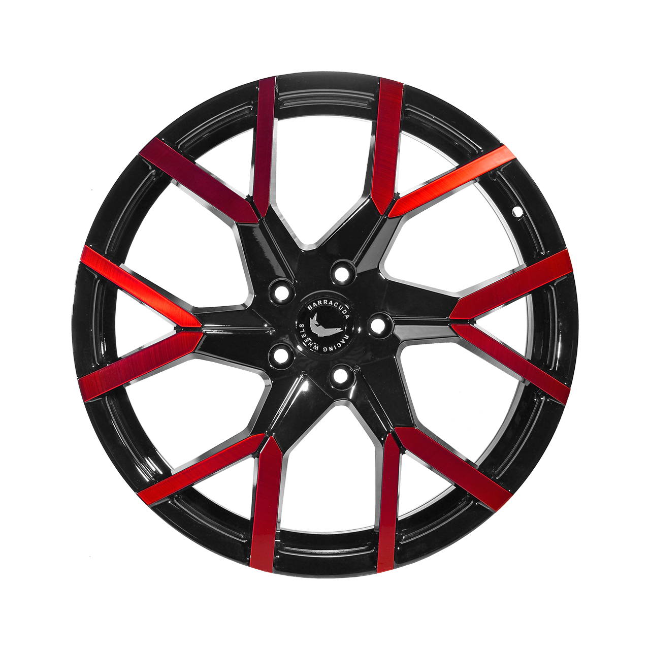 BARRACUDA TZUNAMEE EVO Sort glossy Flash Rød