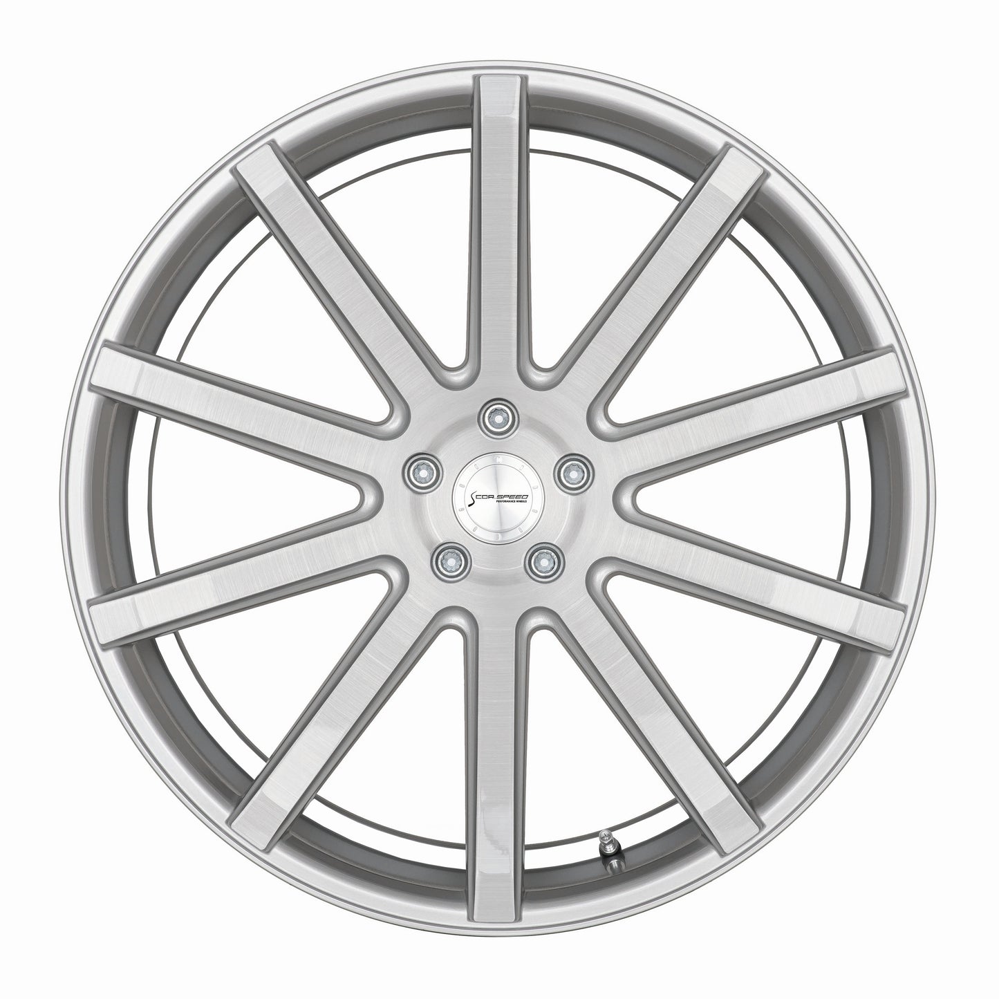 CORSPEED DEVILLE Sølv-børstet-overflade/ undercut Farve Trim hvid