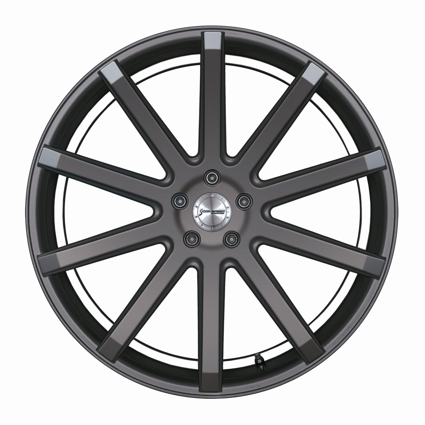 CORSPEED DEVILLE Gunmetal/ undercut Farve Trim Rød