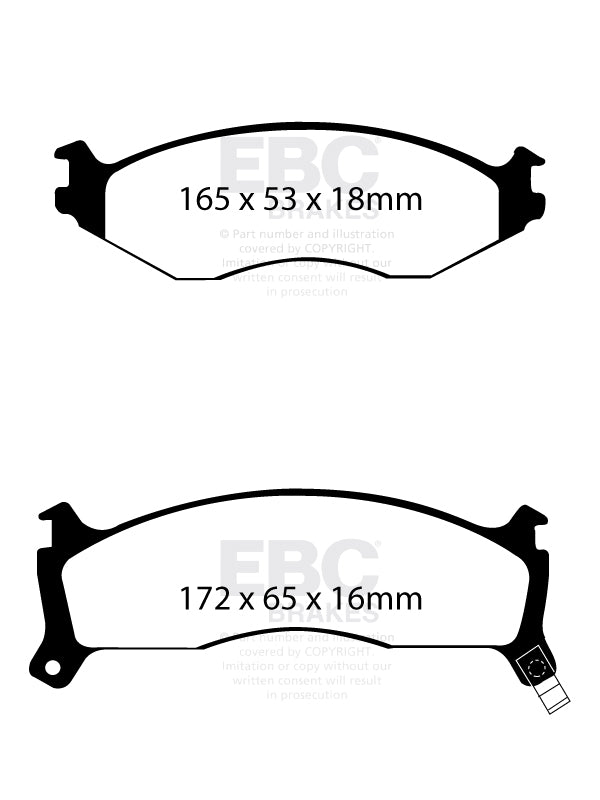 Ultimax2/Standard Sæt Forreste 282mm