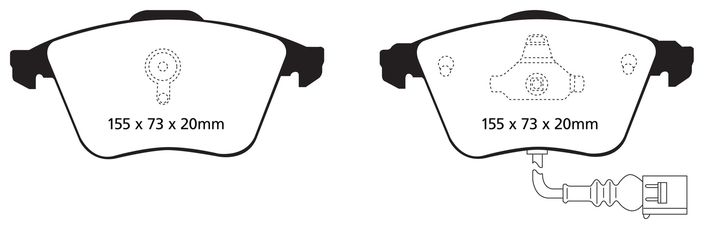 Greenstuff/Standard Sæt Forreste 340mm