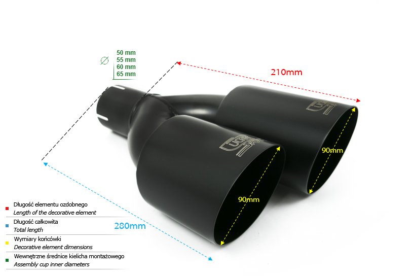 Enderør Ø90mm
