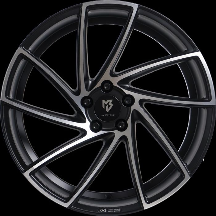 MB Design KV2 Mat sort poleret