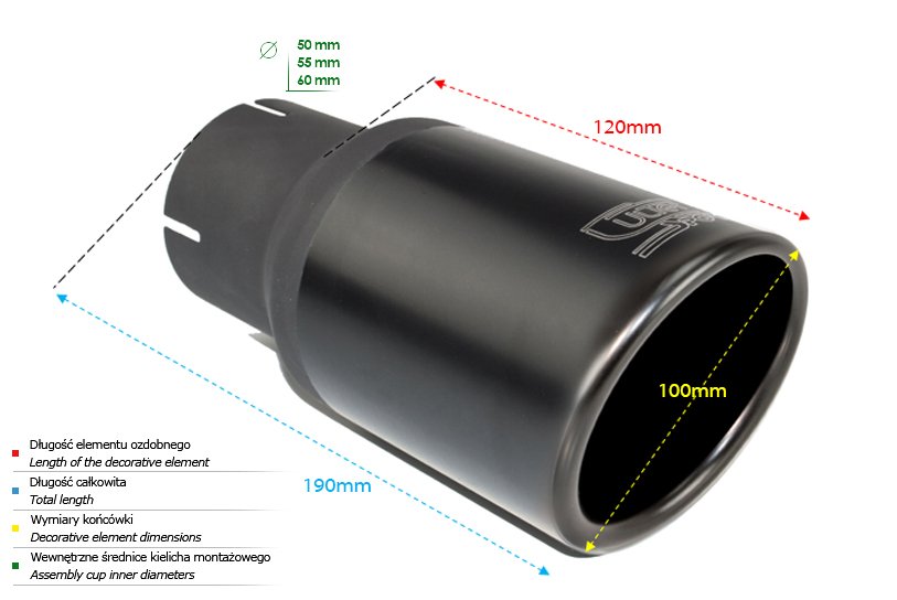 Enderør Ø100mm