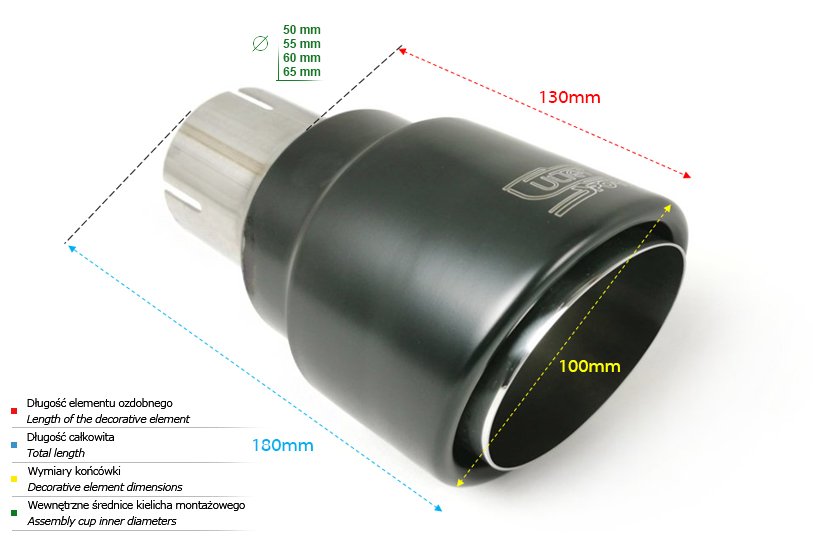 Enderør Ø100mm