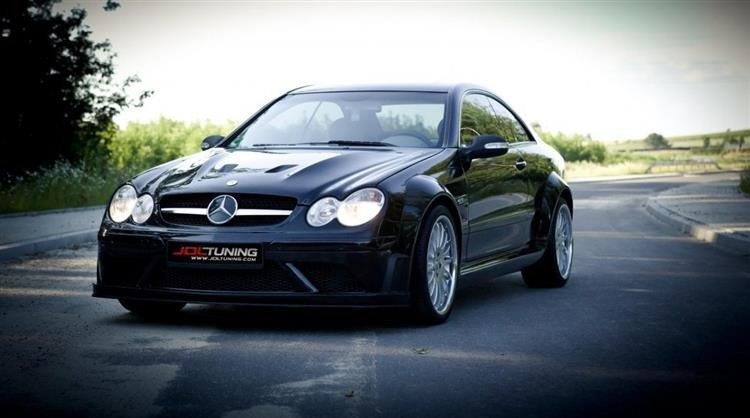 BODYKIT + Motorhjelm MERCEDES CLK W209 Sort SERIES LOOK