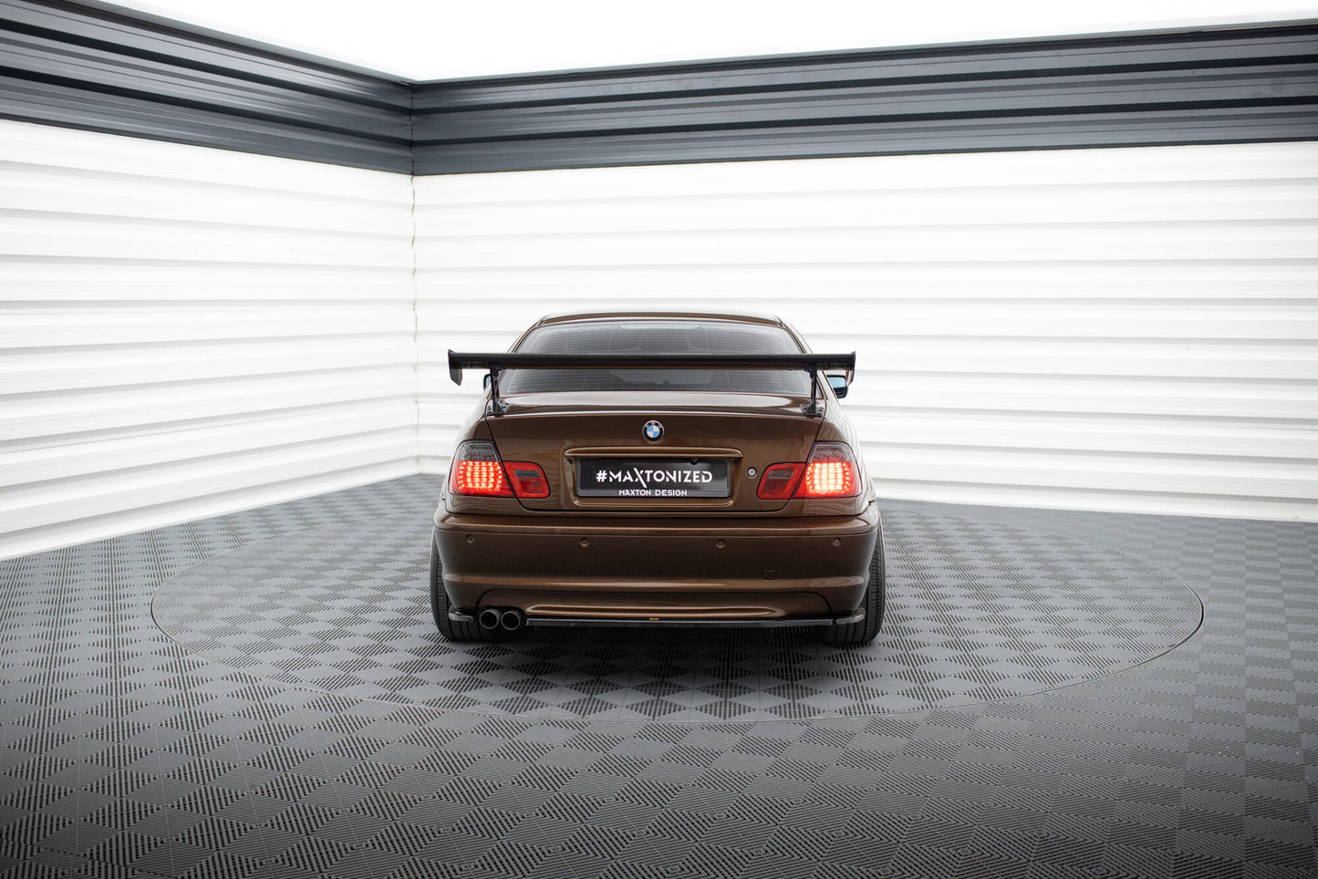 Spoiler kulfiber med Udvendige beslag Stående BMW 3 Coupe E46