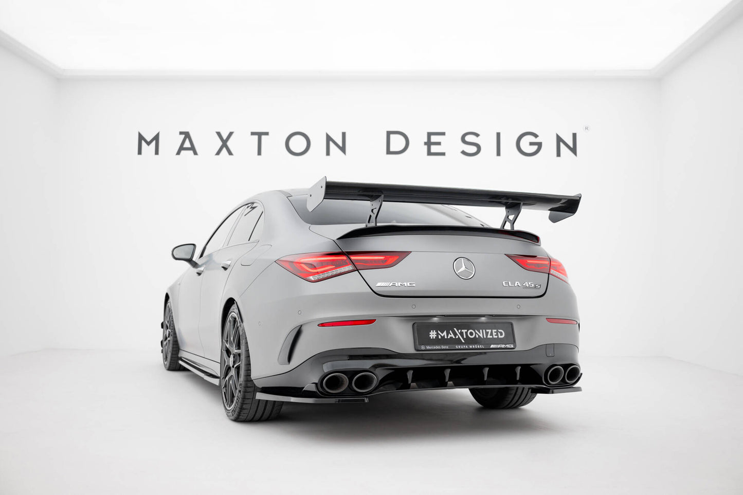 Spoiler kulfiber med Internal Brackets Uprights Mercedes-Benz CLA Coupe C118 / C118 Facelift