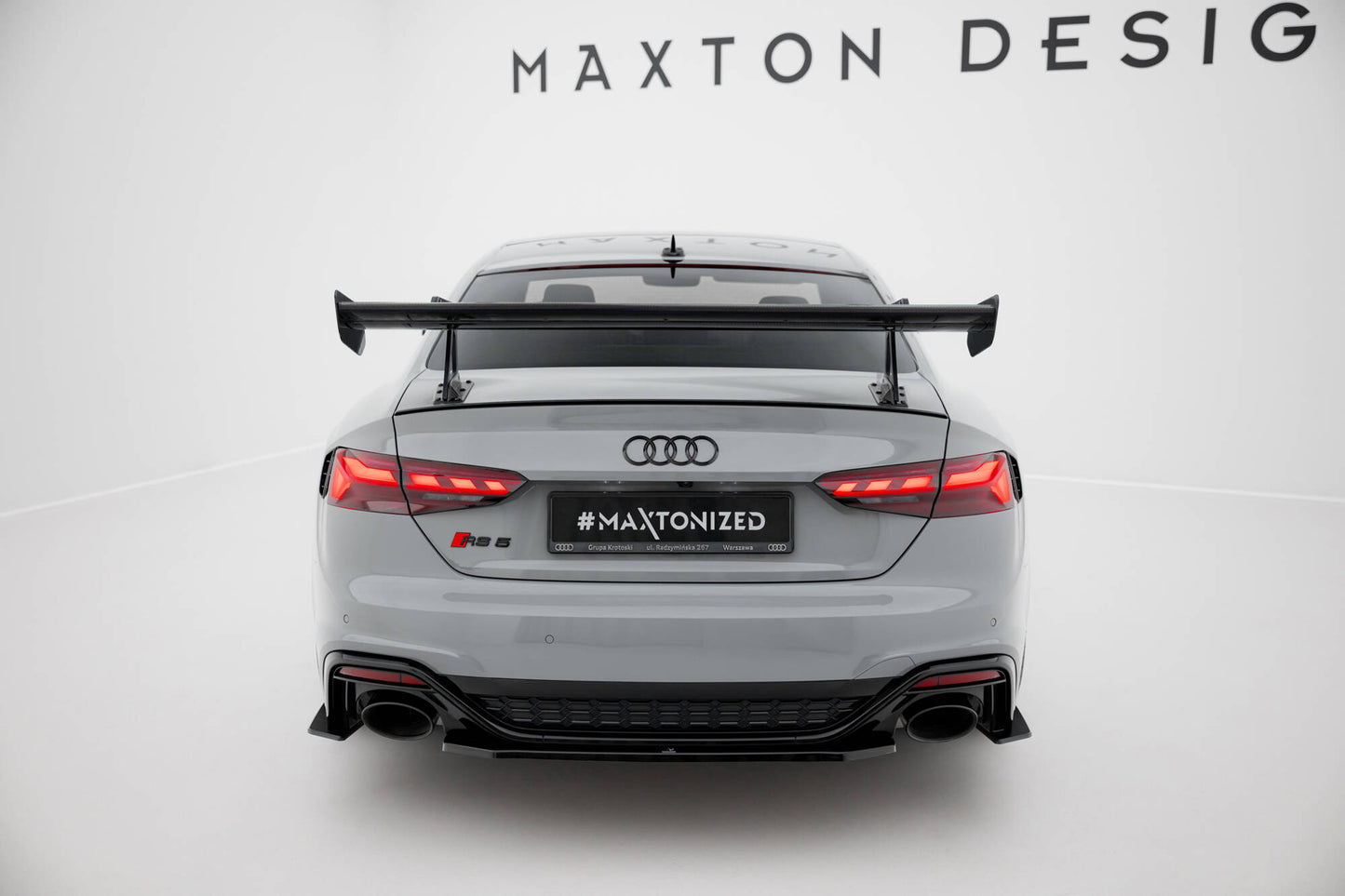 Spoiler kulfiber med Øverste Swan Mounting Audi A5 / A5 S-Line / S5 / RS5 Coupe F5 / F5 Facelift