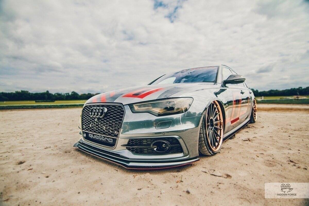 Forreste splitter Racing AUDI A6 C7 S-LINE (2 splitter = 1 sæt)