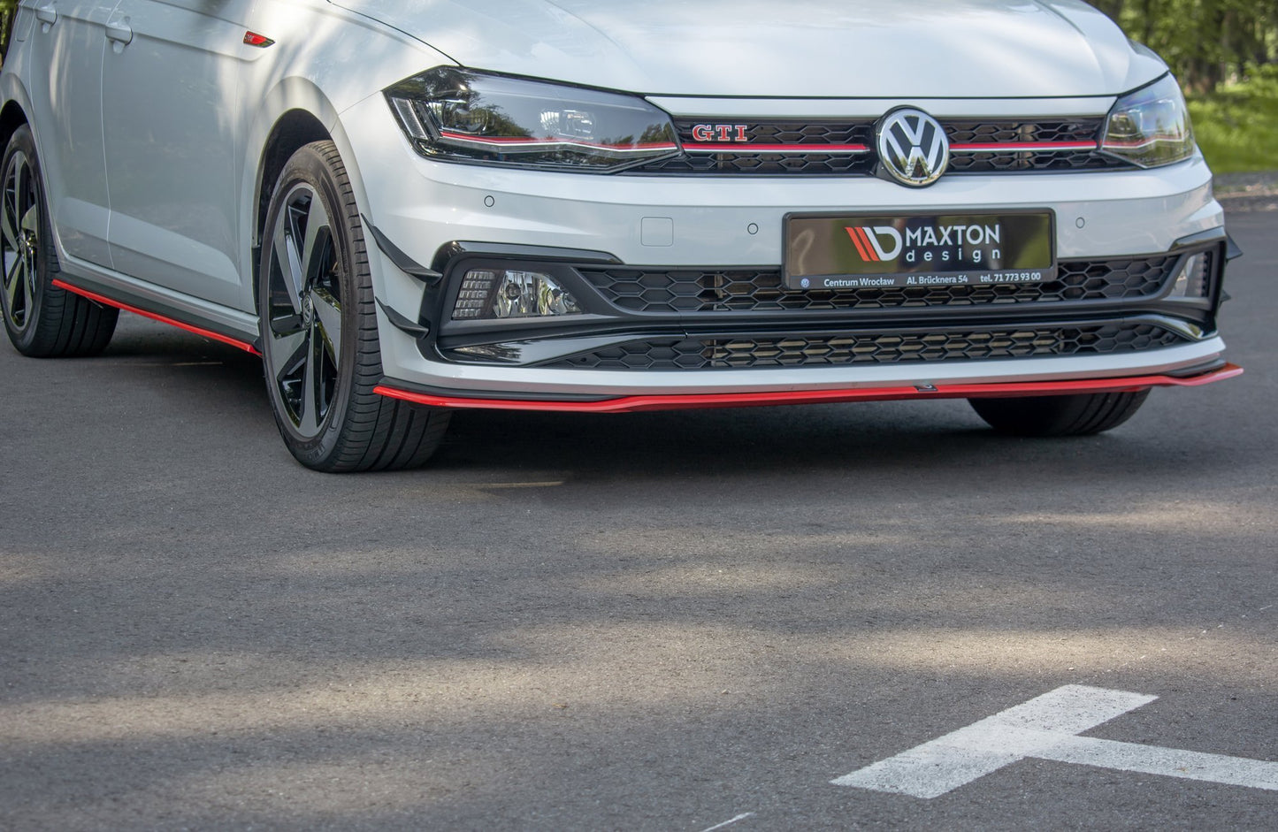 Forreste splitter V.2 Volkswagen Polo GTI / R-line Mk6