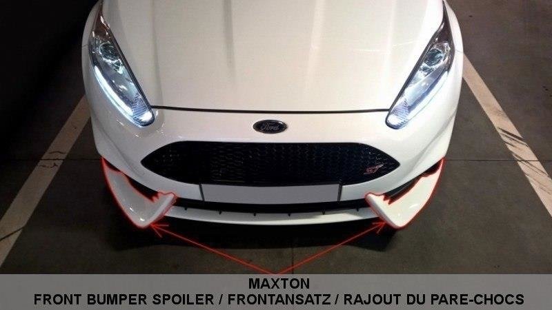 Forreste splitter Ford Fiesta ST Mk7 FL (Fit Maxton Design kofanger)