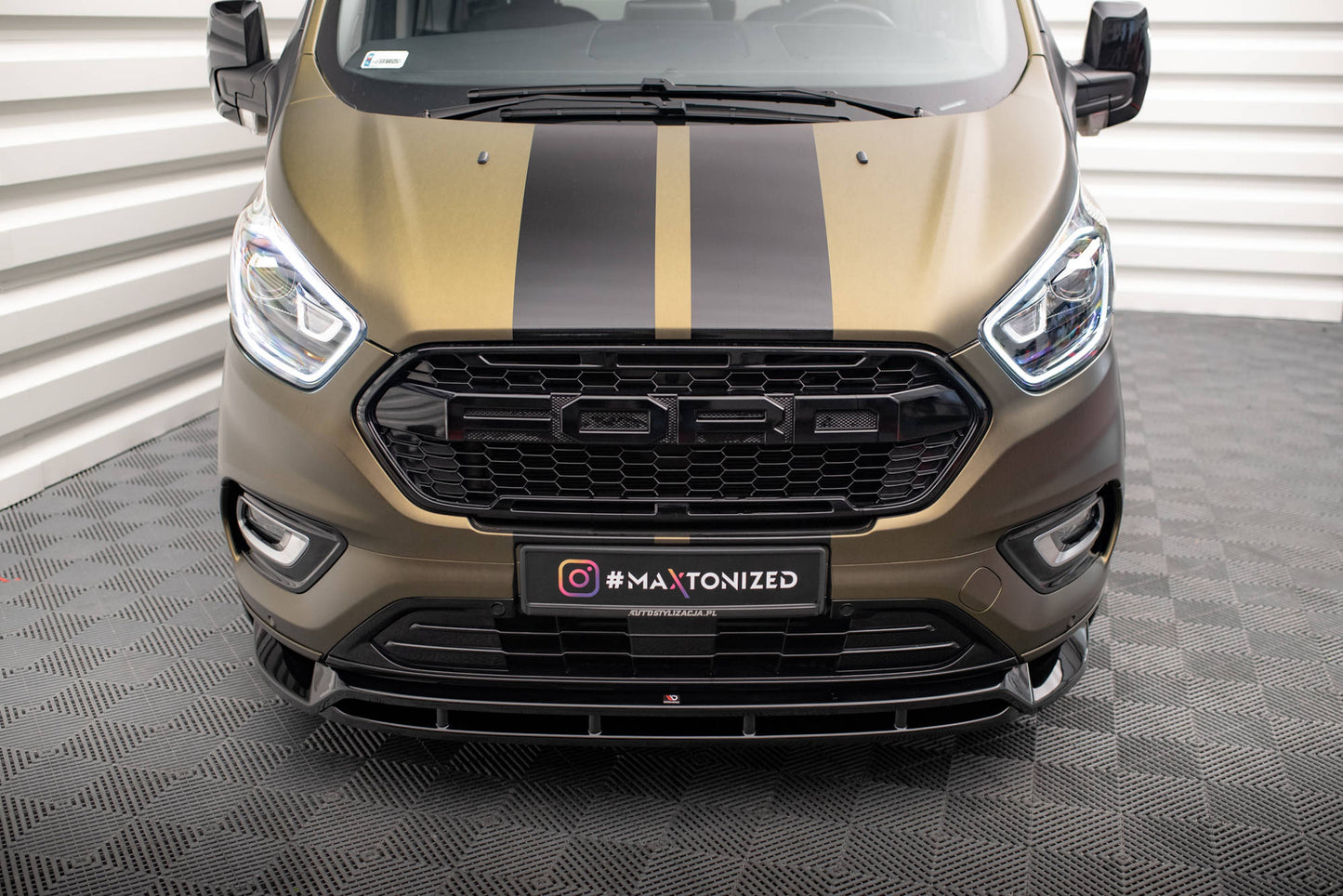 Forreste splitter V.2 Ford Transit Custom Mk1 Facelift / Tourneo Custom Mk1 Facelift