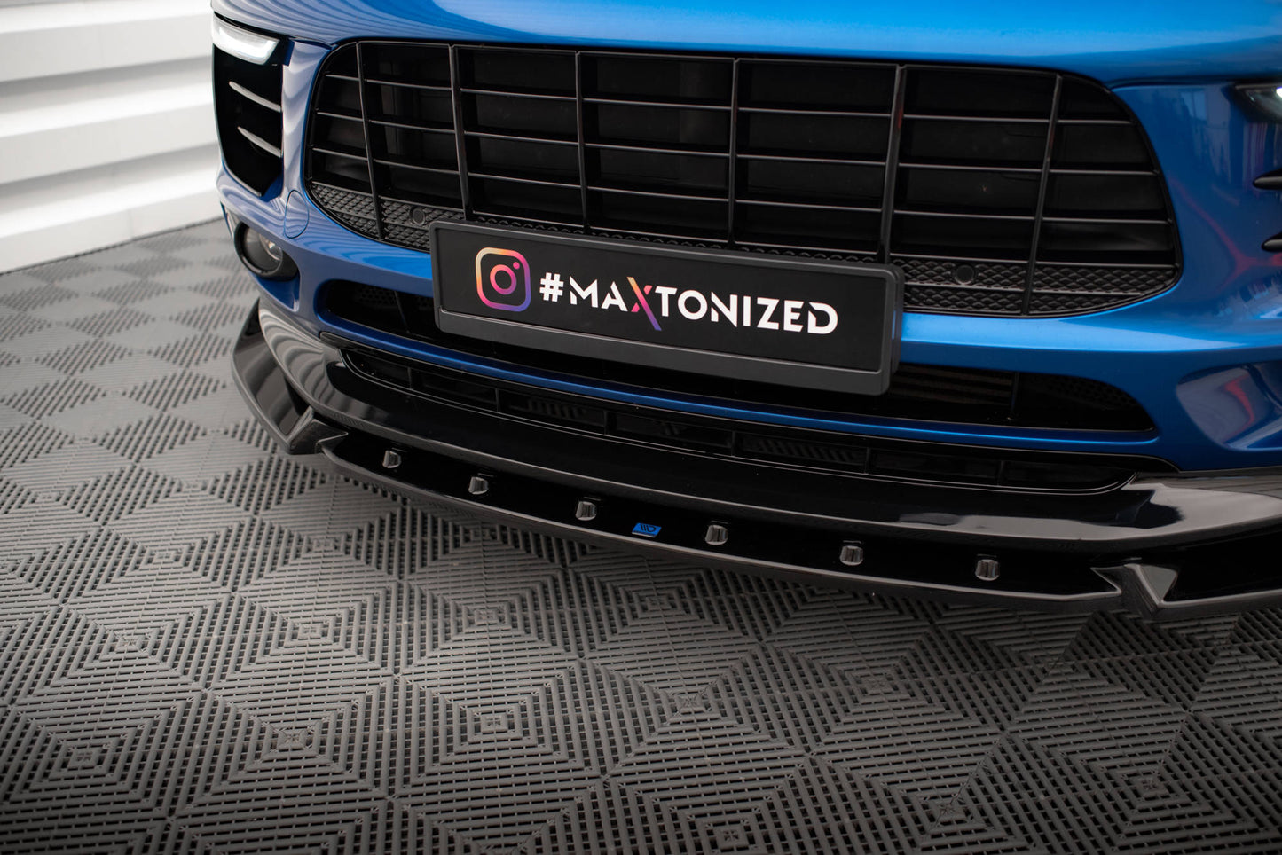 Forreste splitter V.2 Porsche Macan Mk1