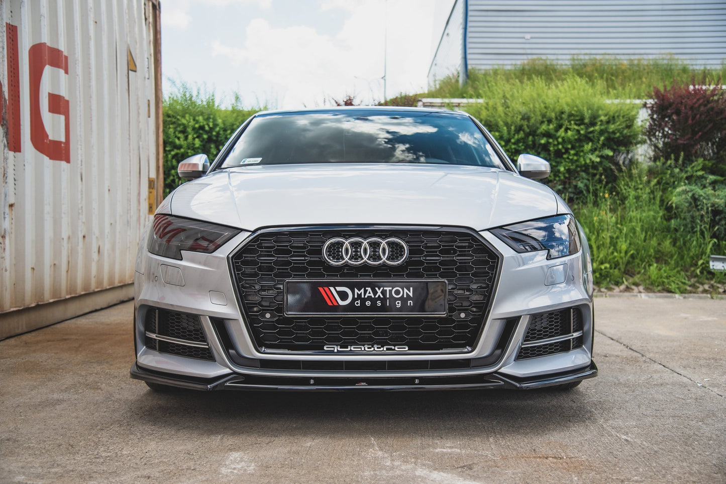 Forreste splitter V.3 Audi S3 / A3 S-Line 8V FL Sedan