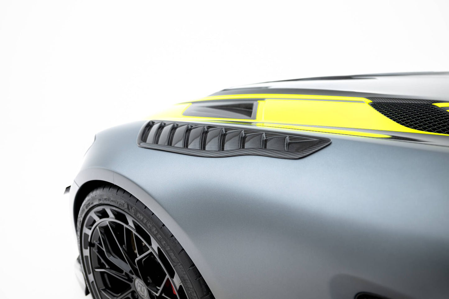 Prepreg Carbon Forreste Skærm Side udluftninger Mercedes-AMG GT C C190 Facelift