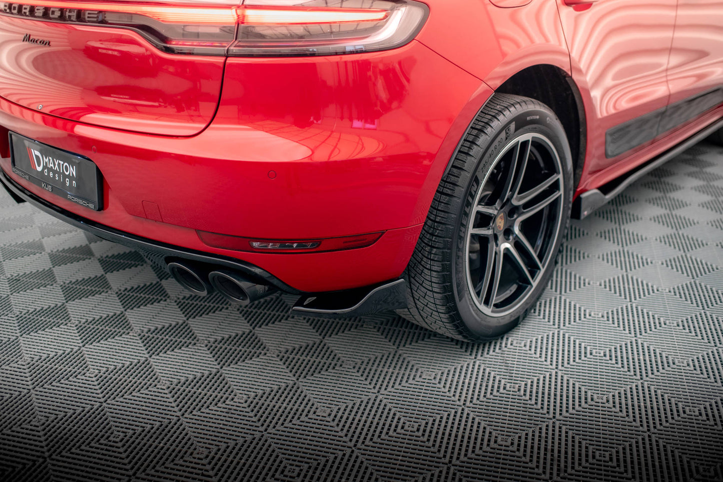 Bagerste sidesplitter Porsche Macan GTS / Sport Design Mk1 Facelift