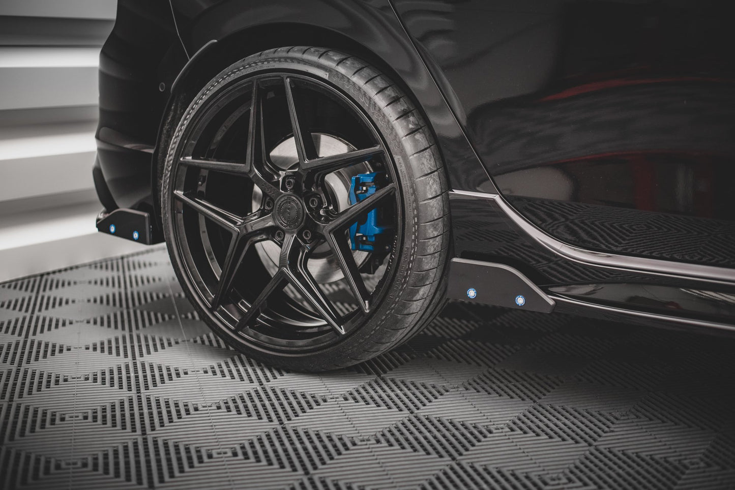 Bagerste sidesplitter V.2 + Flaps Volkswagen Golf R Mk8