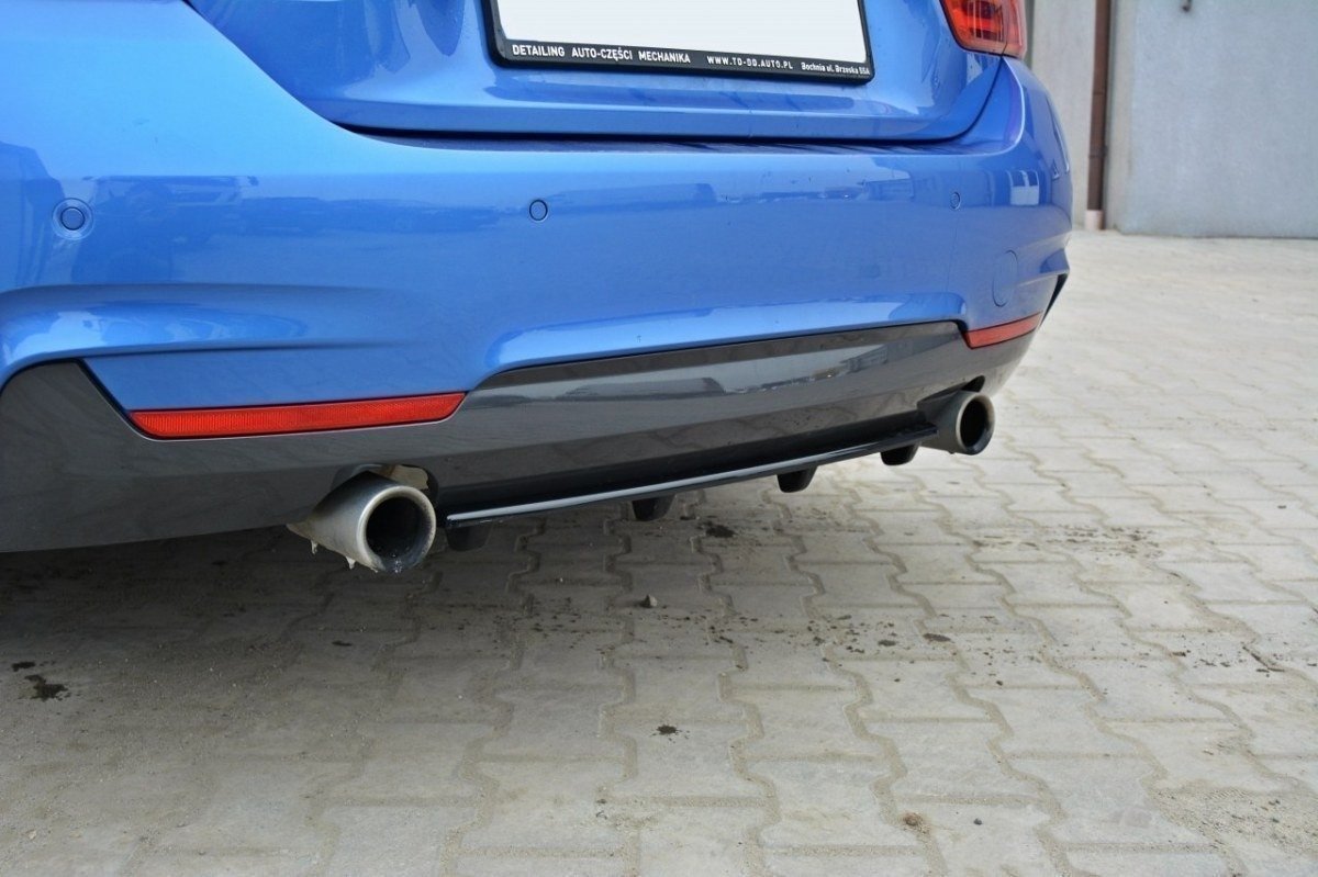 Bagerste splitter til BMW 4 Coupe / Gran Coupe / Cabrio M-Pack F32 / F36 / F33 (med vertikale bars)