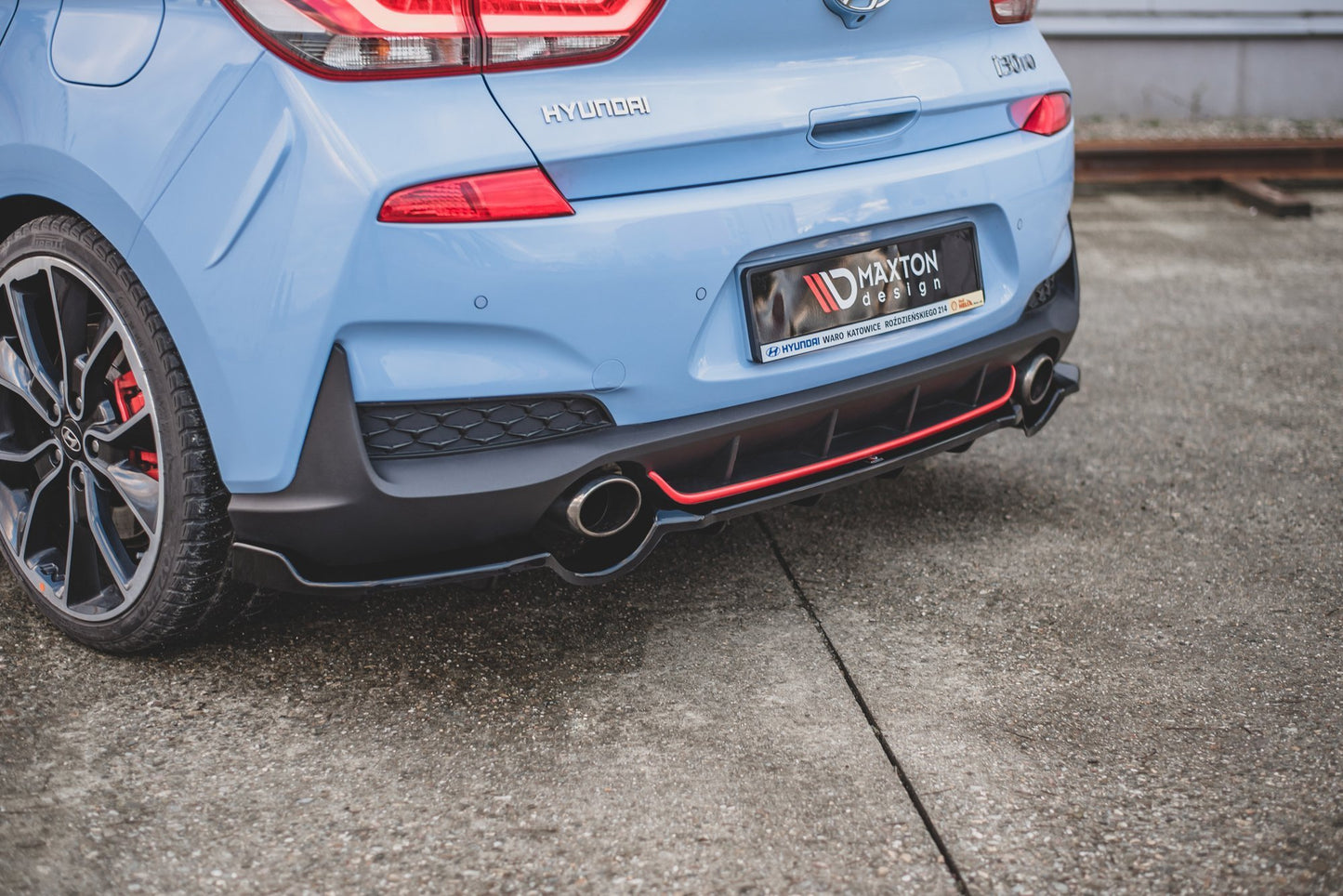 Bagerste splitter (med vertikale bars) Hyundai I30 N Mk3 Hatchback