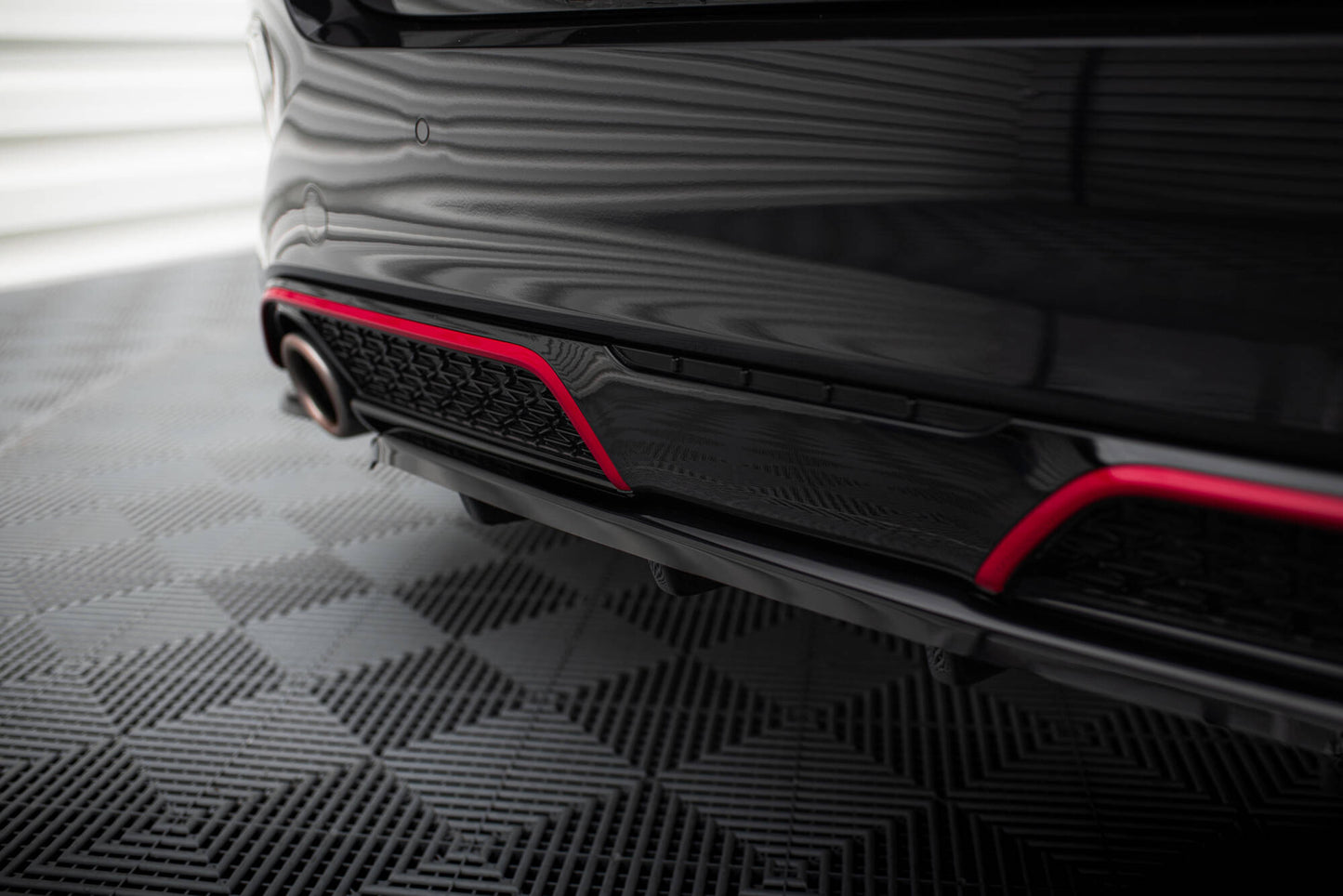 Bagerste splitter (med vertikale bars) Kia Ceed GT Mk3 Facelift