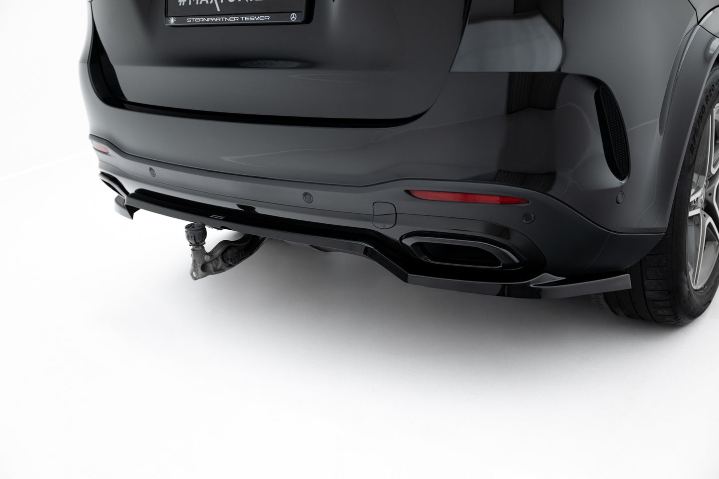 Bagerste splitter (med vertikale bars) Mercedes-Benz GLE SUV AMG-Line W167 / W167 Facelift