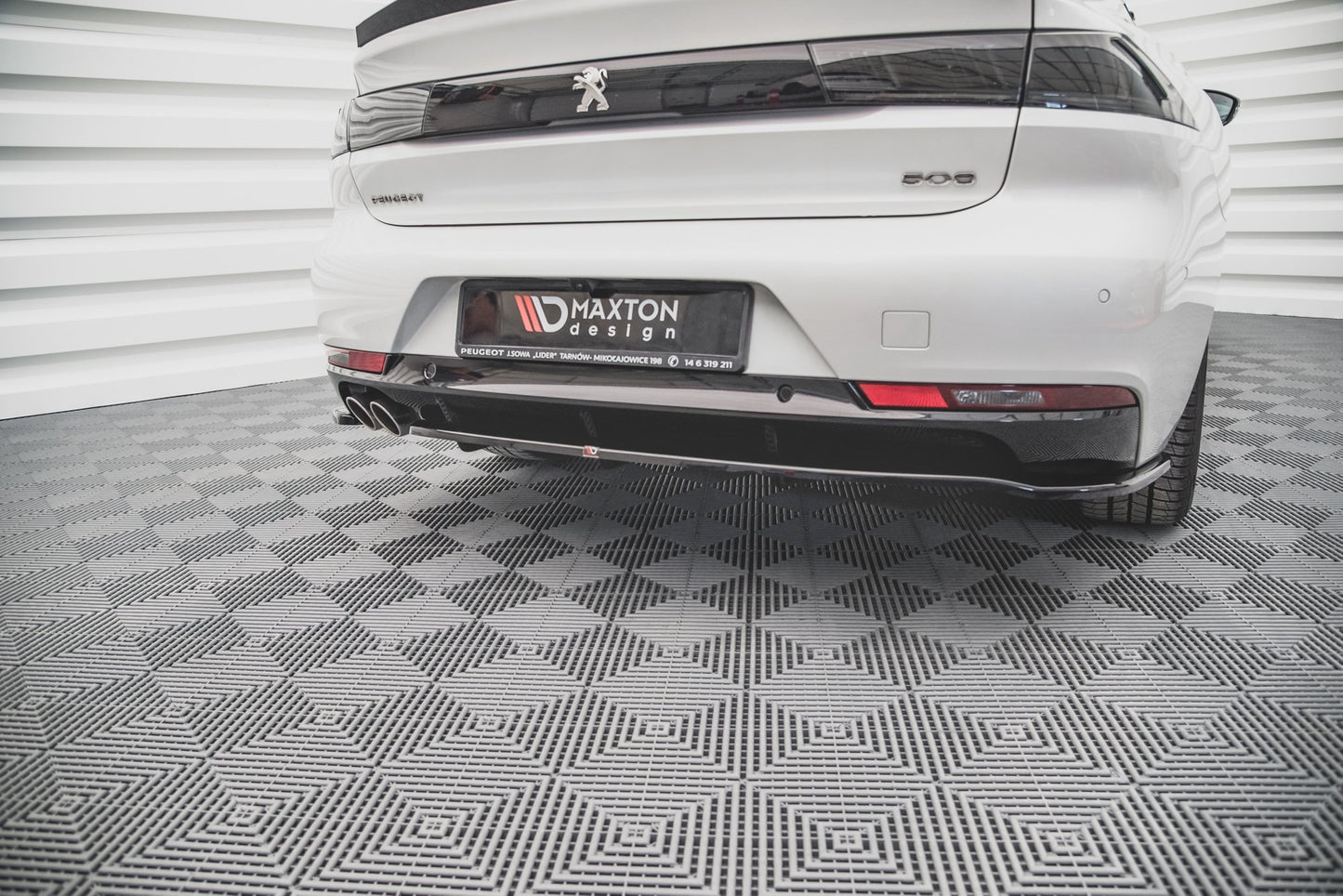 Bagerste splitter (med vertikale bars) Peugeot 508 Diesel Mk2