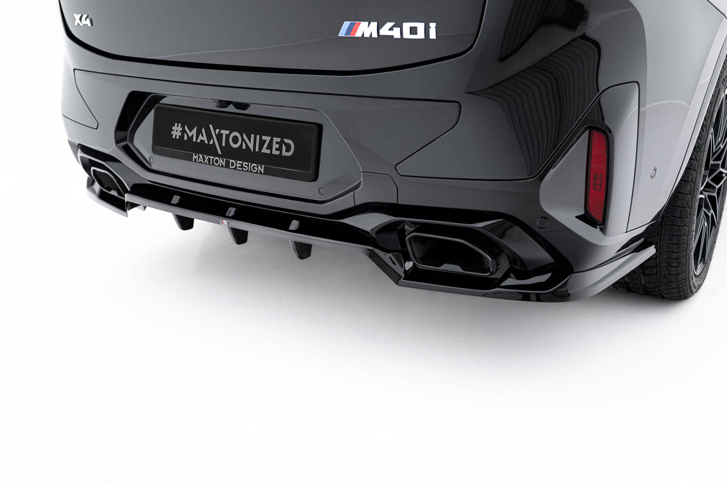 Bagerste splitter (med vertikale bars) V.2 BMW X4 M-Pack G02 Facelift