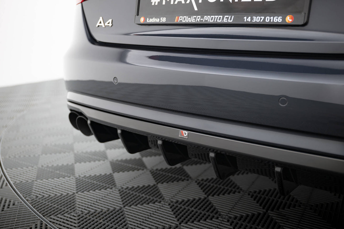 Bagerste diffuser Audi A4 B8 Facelift (Version med dual exhausts on both sides)