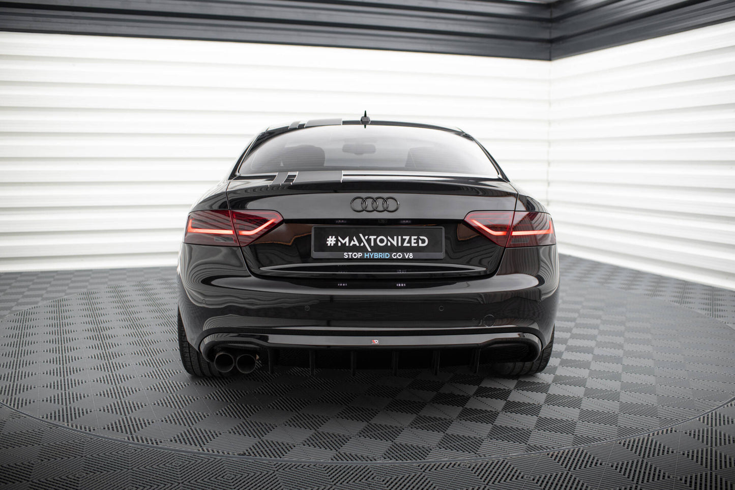 Bagerste diffuser Audi A5 Coupe / Cabrio S-Line 8T (Single side dual exhaust version)