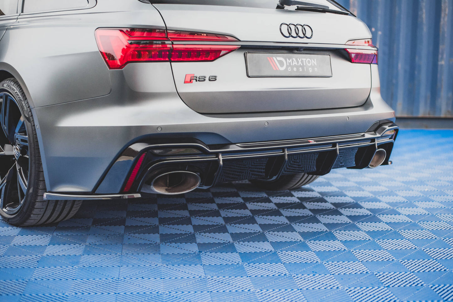 Bagerste diffuser Audi RS6 C8 (Version med towbar)