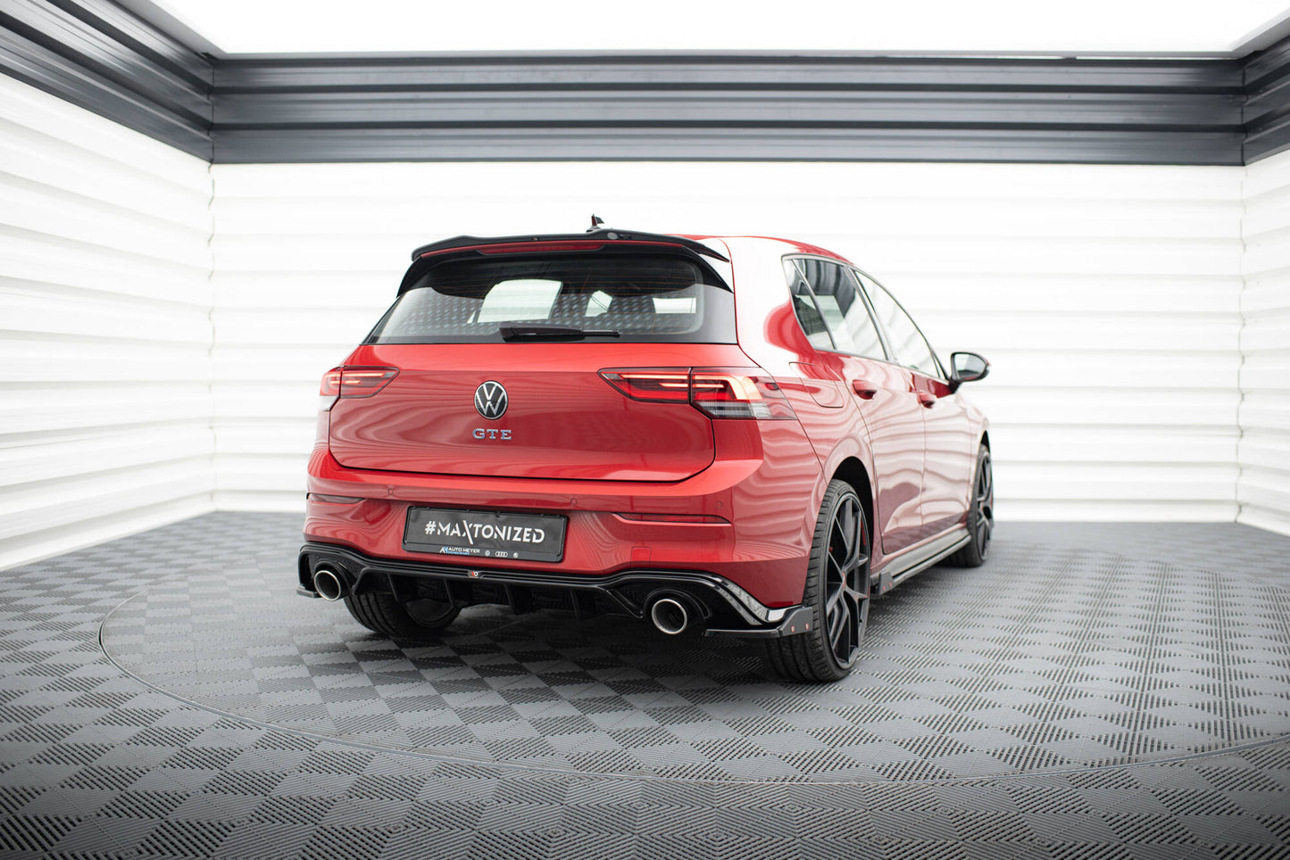 Bagerste diffuser + Exhaust Ends Imitation Volkswagen Golf GTE / R-Line Mk8 / Mk8 Facelift