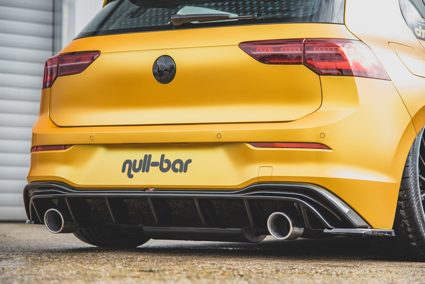 Bagerste diffuser (GTI LOOK) med Exhaust Volkswagen Golf Mk8