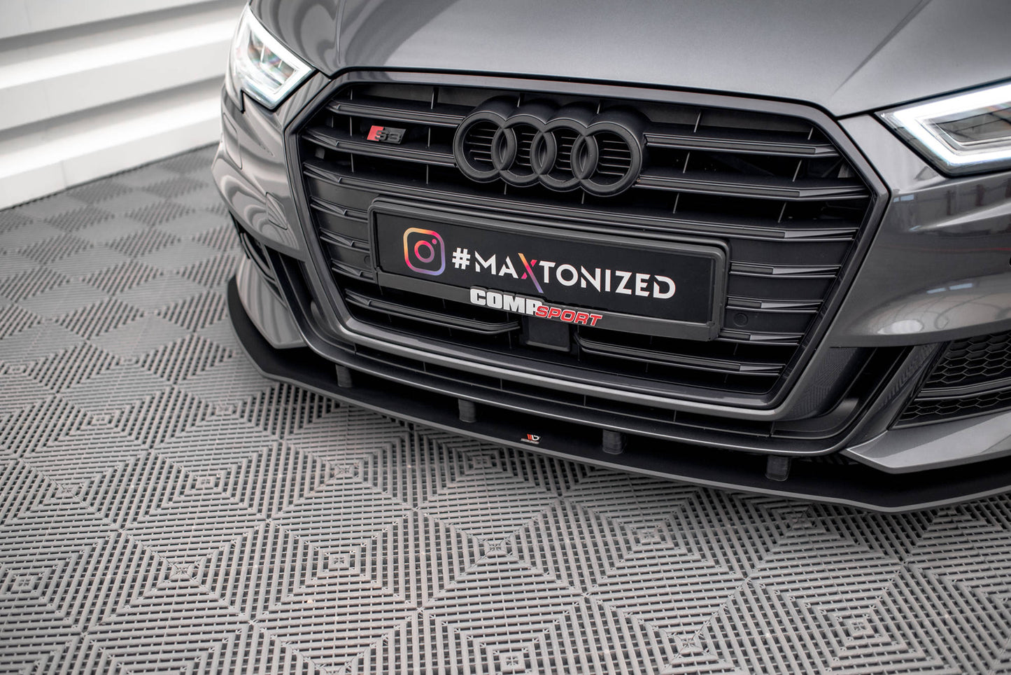 Forreste splitter Street Pro Audi S3 / A3 S-Line Sportback 8V Facelift