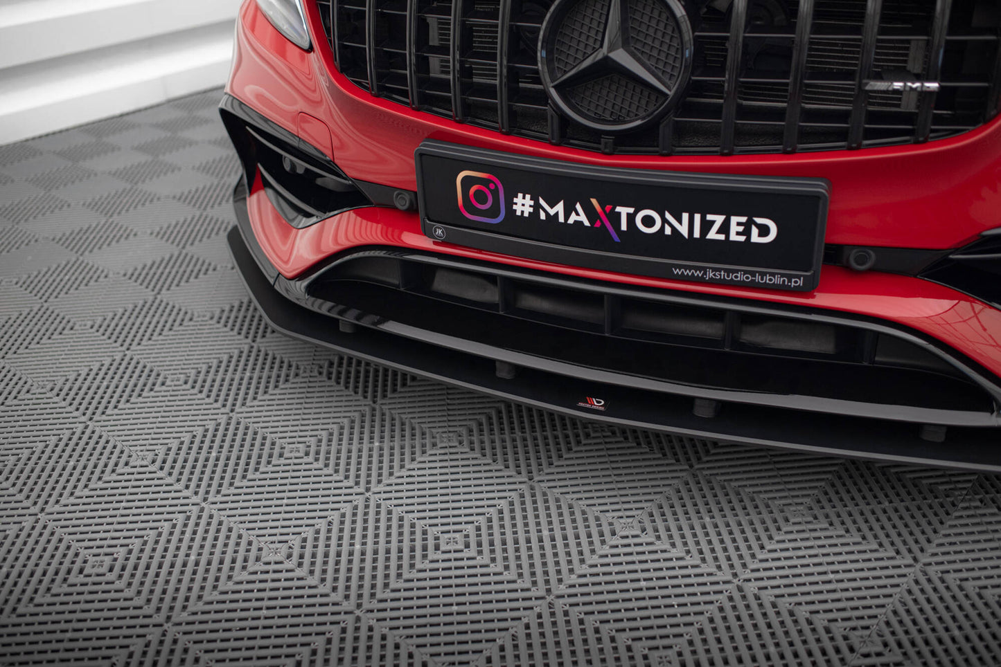 Forreste splitter Street Pro Mercedes-Benz A 45 AMG Aero W176 Facelift