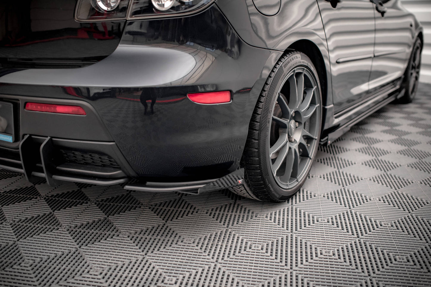 Bagerste sidesplitter Street Pro + Flaps Mazda 3 MPS Mk1 US-Spec Version