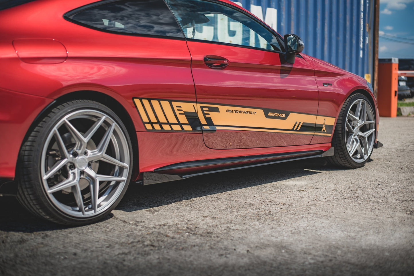 Sideskørter diffuser Street Pro + Flaps Mercedes-AMG C43 Coupe C205