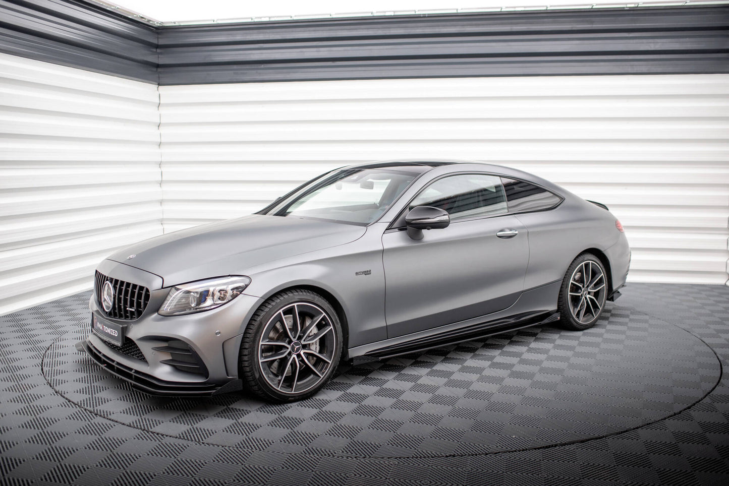 Sideskørter diffuser Street Pro + Flaps Mercedes-AMG C43 Coupe / Cabrio C205 Facelift / A205 Facelift