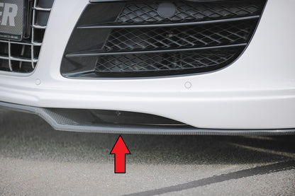 Kulfiber spoiler splitter