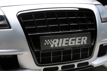 Grill med integreret nummerpladeholder