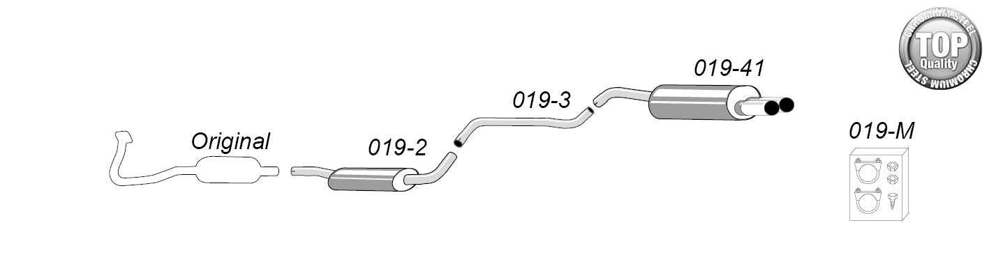 Catback system 2*80