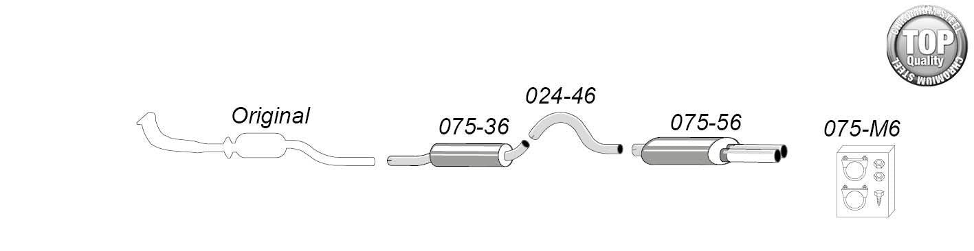 Catback system 2*70