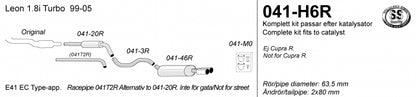 Catback system 2*80