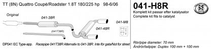Catback system 2*100