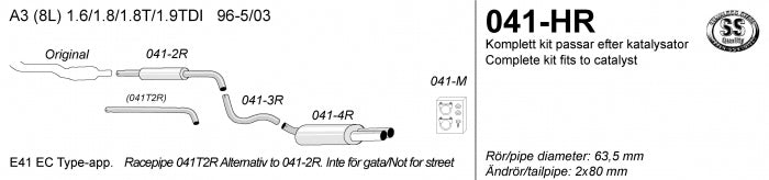 Catback system 2*80