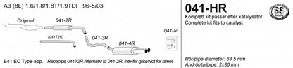Catback system 2*80